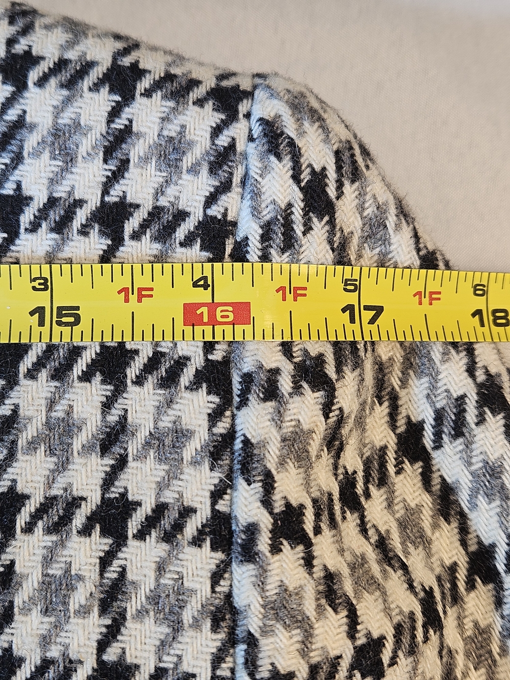 Vintage Sag Harbor Houndstooth Wool Blazer 6P Dark Academia - Picture 7 of 9
